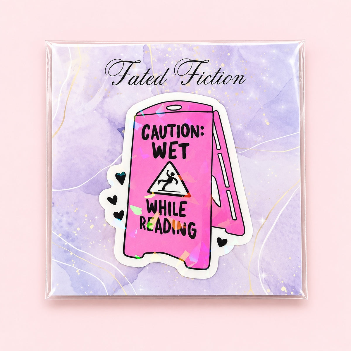 Caution: Wet While Reading Spicy Bookish Sticker