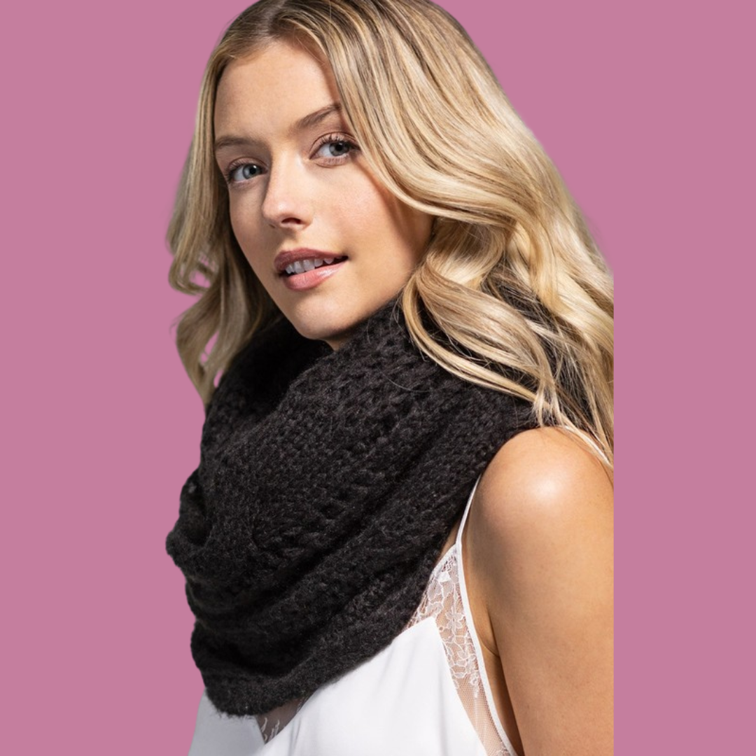 Cable Knit Infinity Scarf