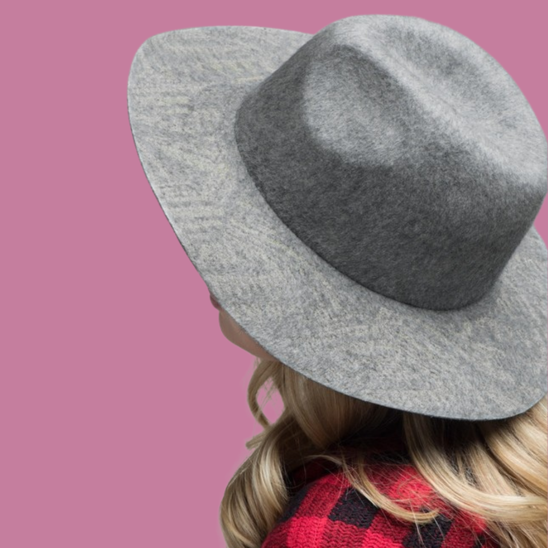 Ethnic Print Brim Panama Hat