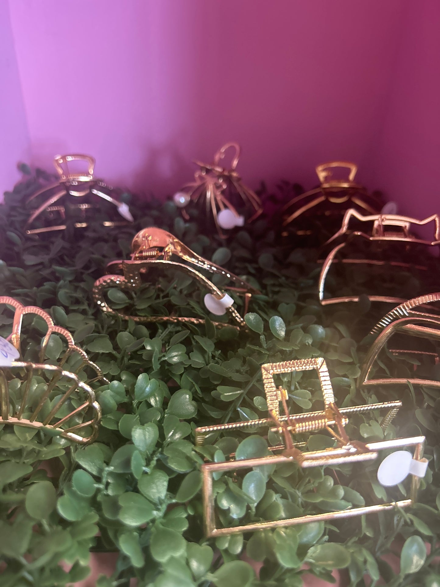 Gold hair clip