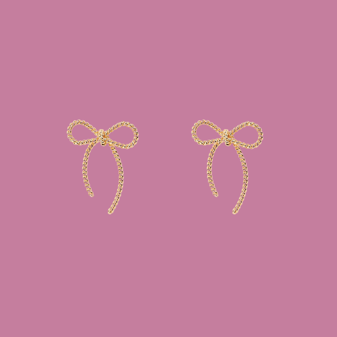 Twisted Bow Earrings