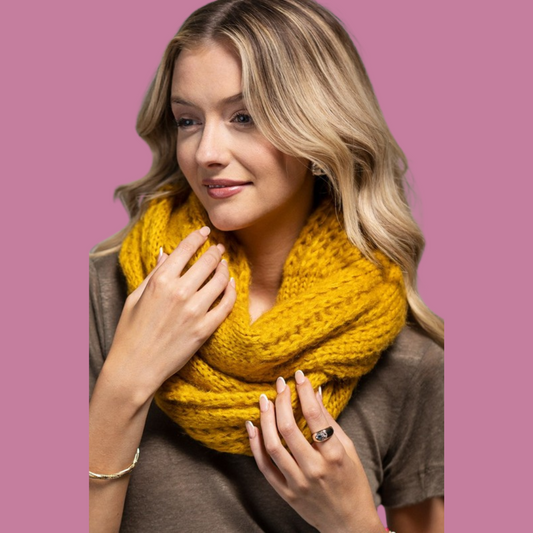 Cable Knit Infinity Scarf