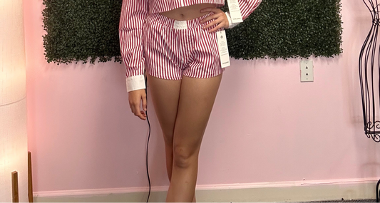 Preppy Striped Shorts