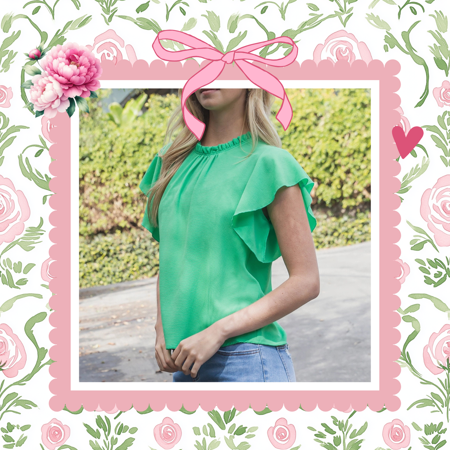 Green with Envy Top