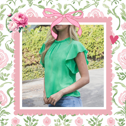 Green with Envy Top