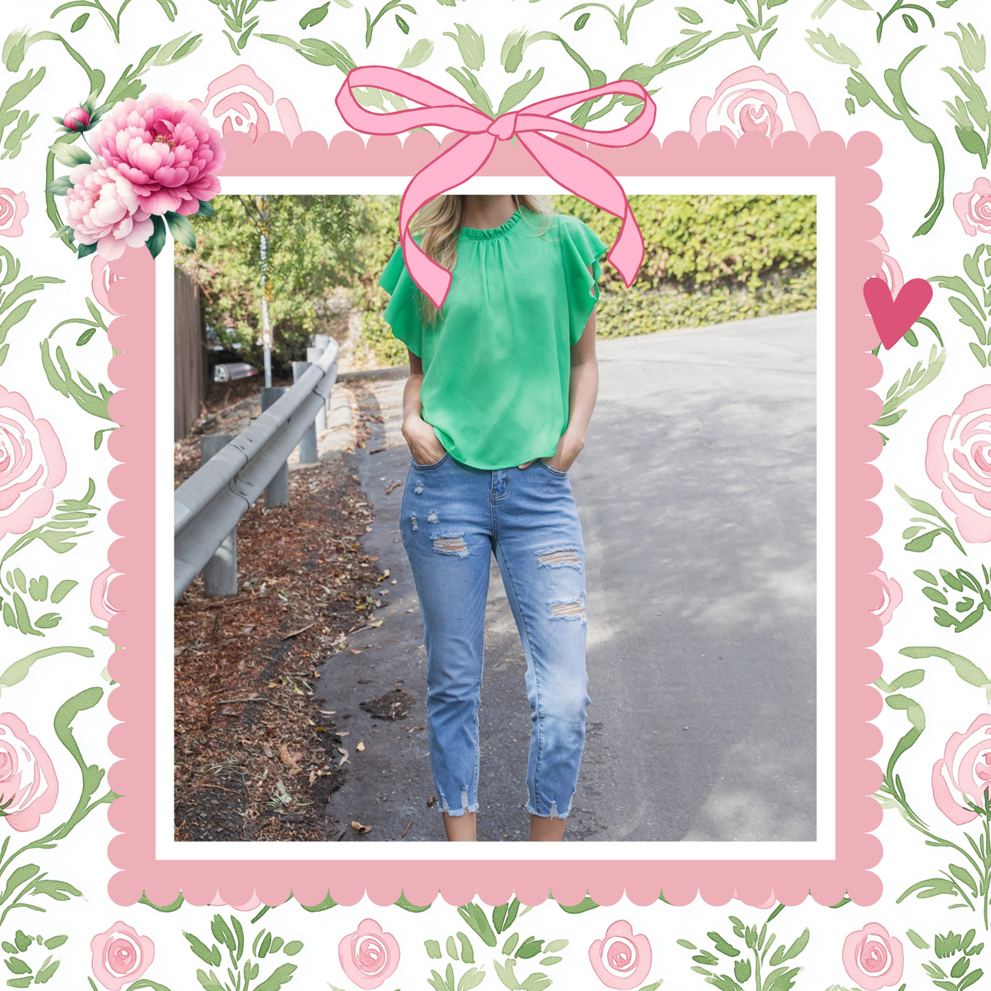 Green with Envy Top