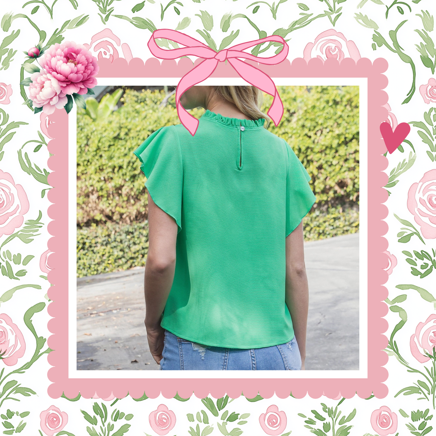 Green with Envy Top