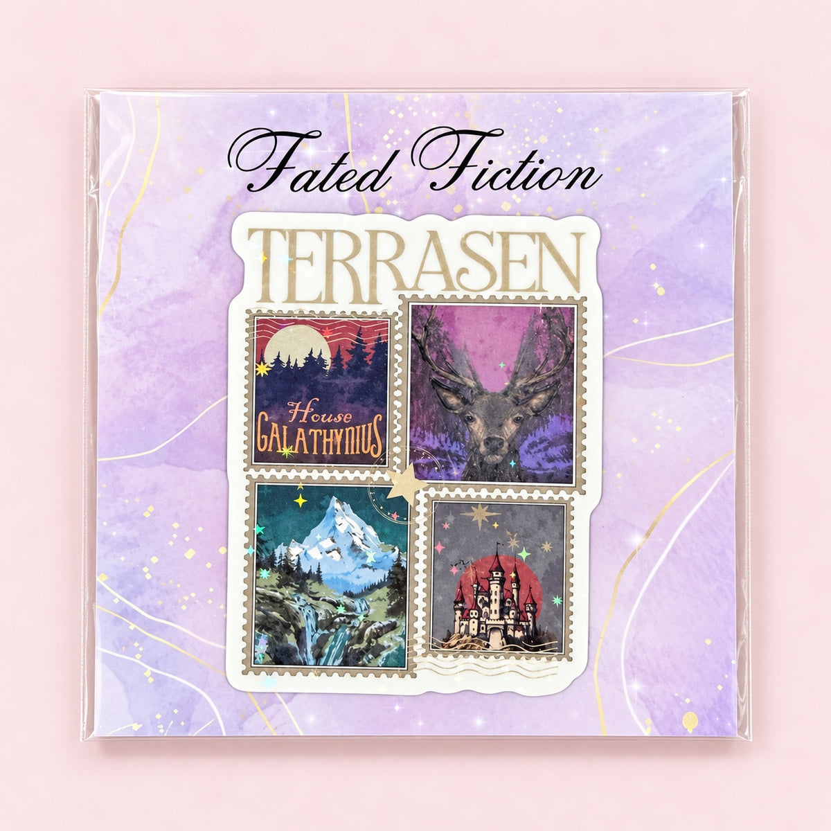 Terrasen Fantasy Postage Stamp Sticker