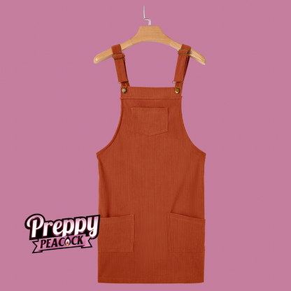 Corduroy Overalls Skirt