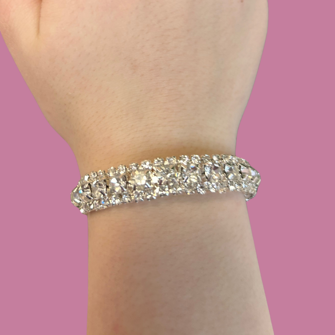 Stacked Diamond Fashion Bracelet