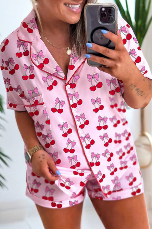 The Cherry Kiss Pajama Set 🍒🎀