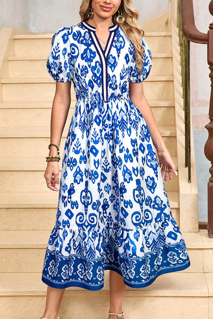 The Hydrangea Haven Maxi Dress