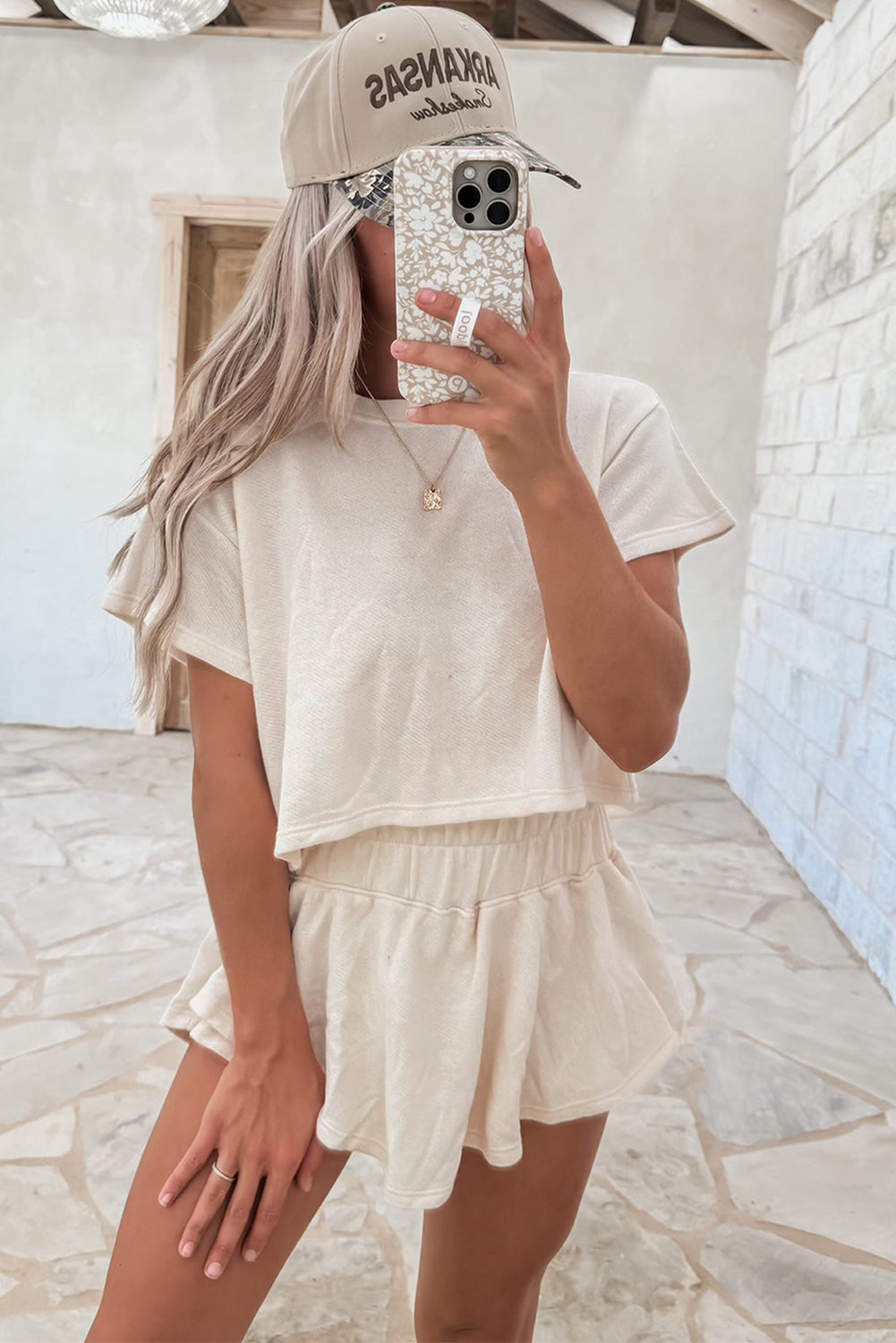 The Sandstone Sweetheart Skort Set