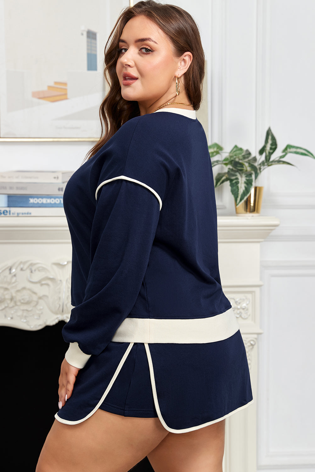 The Harbor Nights Lace-Up Skirt Set
