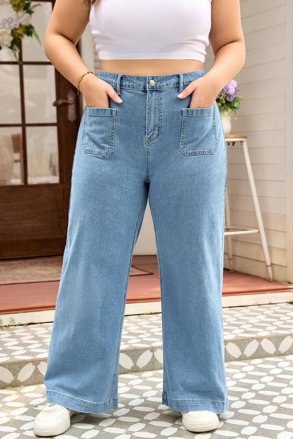 The Twilight Harbor Wide Leg Jeans