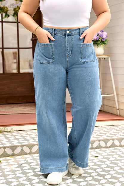 The Twilight Harbor Wide Leg Jeans