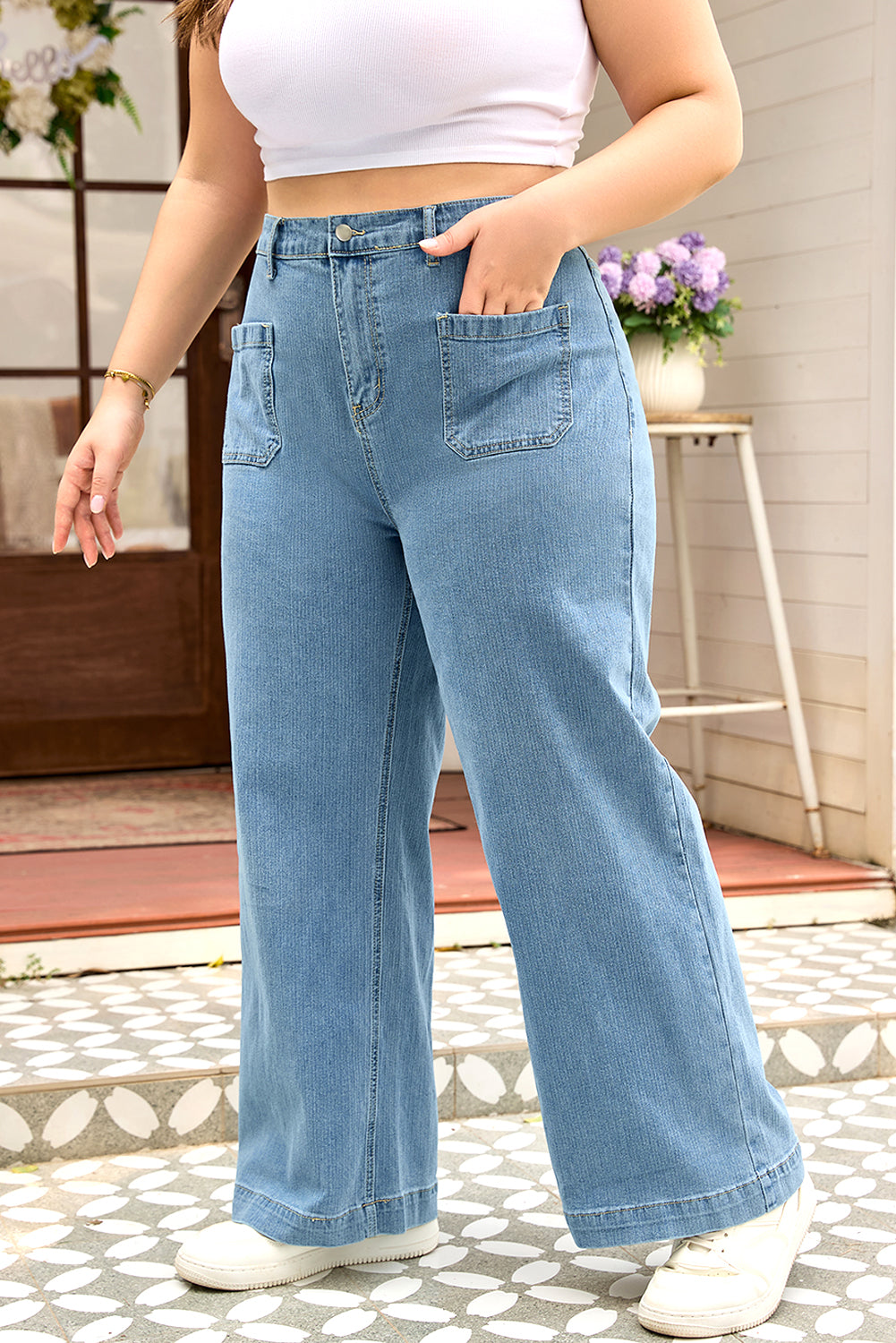 The Twilight Harbor Wide Leg Jeans
