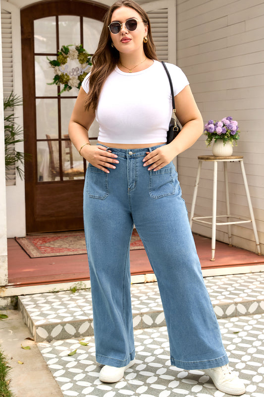 The Twilight Harbor Wide Leg Jeans