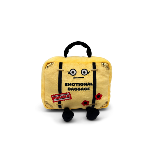 "Emotional Baggage" Suitcase Plush