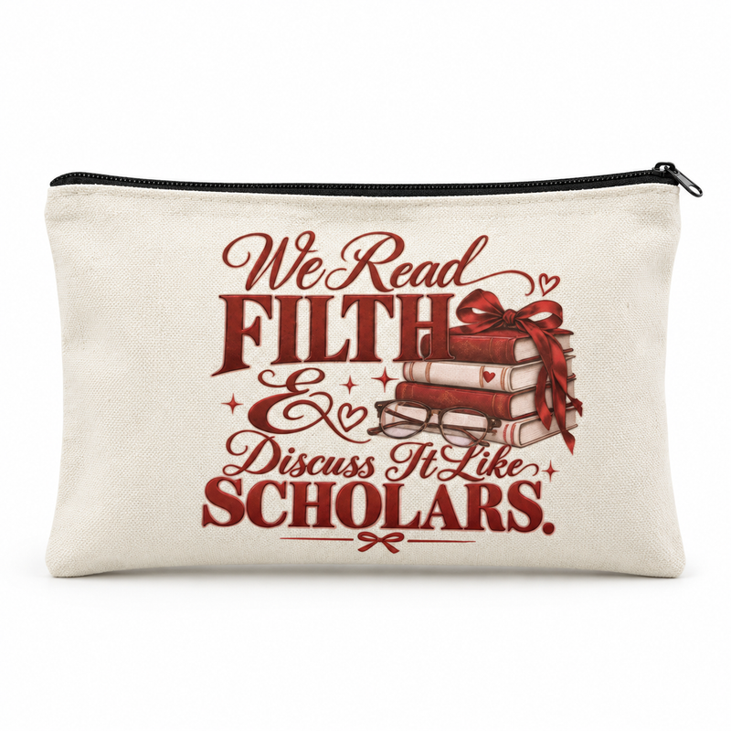 We Read Filth & Discuss It Like Scholars Zipper Pouch